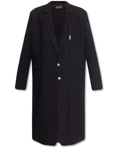 Ann Demeulemeester 'thomas' Oversize Coat - Black