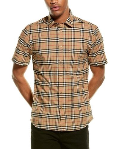 Burberry Check Plaid Shirt - Multicolor