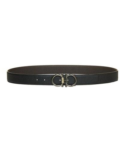 Ferragamo Gancini Reversible Leather Belt - Multicolor