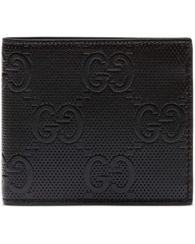 Gucci GG Embossed Leather Wallet - Black