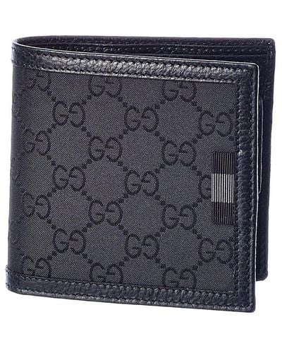 Gucci Original GG Canvas & Leather Wallet - Black