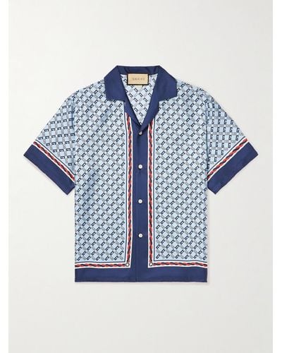 Gucci Bowling Shirt - Blue