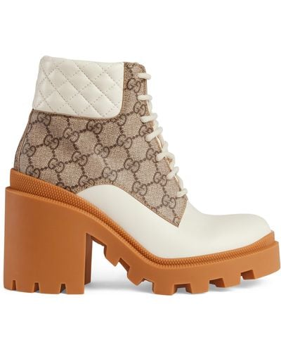Gucci GG Ankle Boot - White