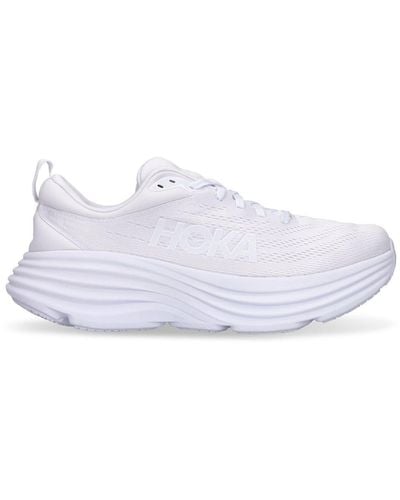 Hoka One One Bondi 8 Lifestyle Sneakers - White
